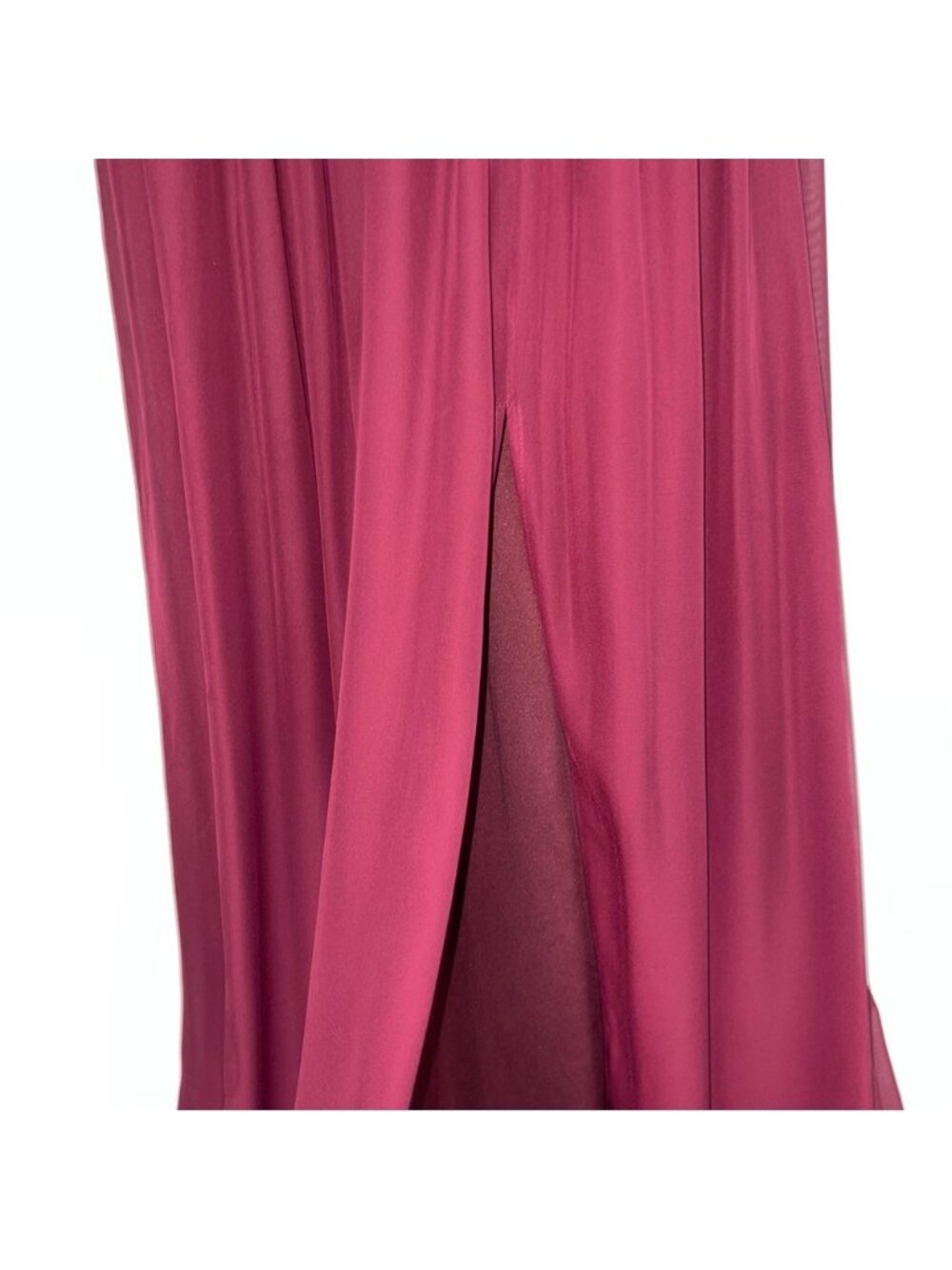 Birdy Grey Chiffon Halter Dress Women’s Medium Cabernet‎ KIKO - Picture 7 of 15
